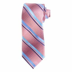 Promo ✔️ Ties Mens Architect® West Stripe Tie - Fuchsia 😉