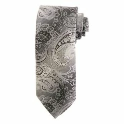 Discount 💯 Ties Mens Architect® Deal Paisley Tie - Charcoal 🧨
