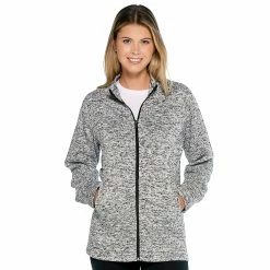 Best deal 😍 Clothing Plus Size Architect® Long Sleeve Marled Fleece Jacket 💯