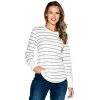 Coupon 🌟 Tops Plus Size Architect® Long Sleeve Stripe Thermal Top 🔔 -Architect Sales Store unnamed file 352